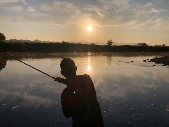 Glenda Powell captures a moment in salmon fishing at Blackwater Salmon Fishery