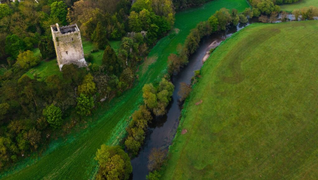 Aerial view of the Bride at Conna