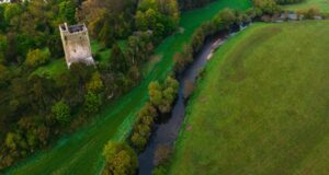 Aerial view of the Bride at Conna