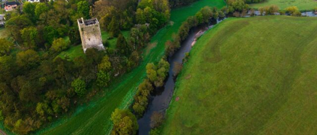 Aerial view of the Bride at Conna
