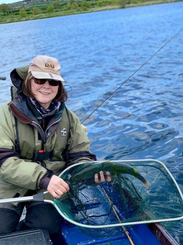 Maddy Kelly at Straid Fishery in Co Antrim, Ireland, where she runs most of her training events as a volunteer with the South Antrim Angling Hub’