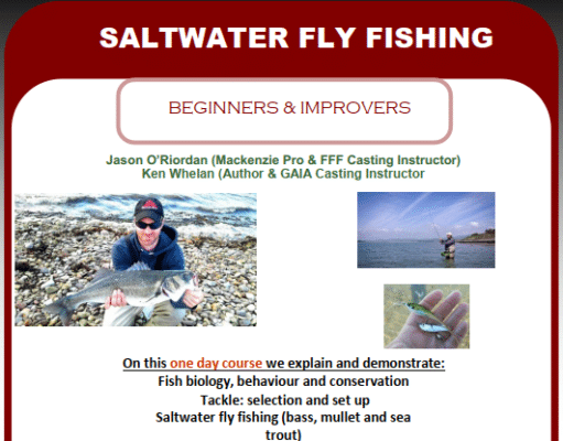 Saltwater FLy Fishing course flier