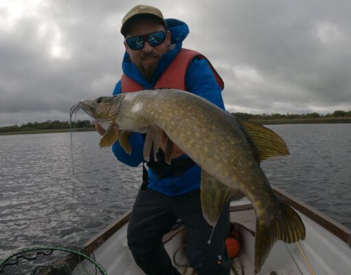 Pike On The Fly For Belgium Anglers At Melview Fishing Lodge Longford pike