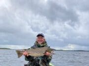 Whopping late season trout for L. Mask angler