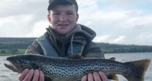 Brendan Murphy, Cloghans with a trout for just under 3 lbs on a Black Pennell near Comorant Rocks.