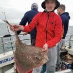 Thomas Mahons group landed this fine Thornback Ray, and returned it alive too.