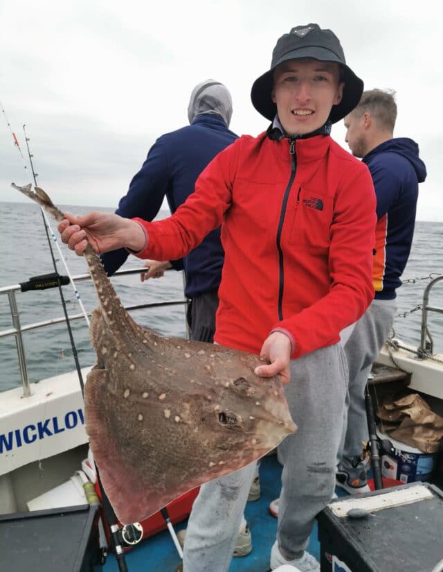 Thomas Mahons group landed this fine Thornback Ray, and returned it alive too. 