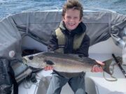 Big pollack for young angler on Cork Harbour