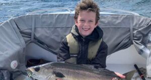 Big pollack for young angler on Cork Harbour