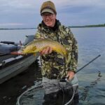 A nice trout on a perfect Caenis morning