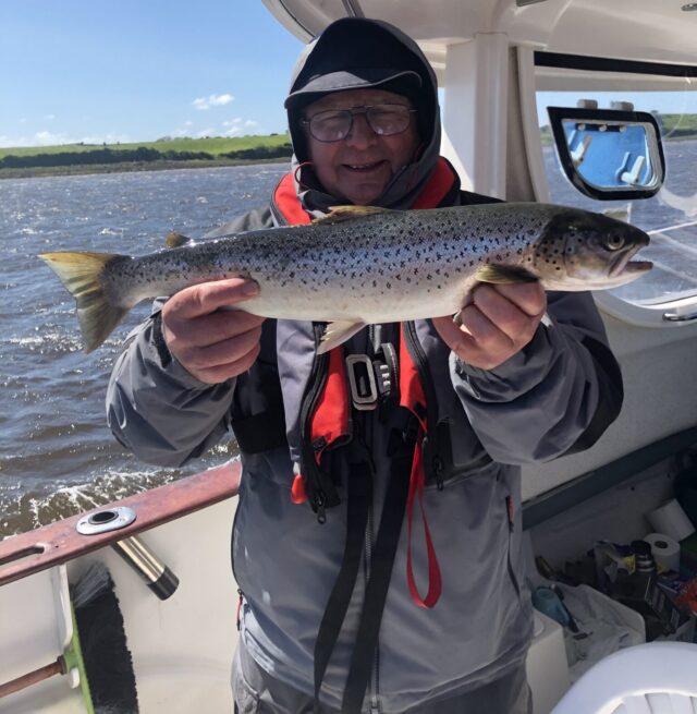 Alain Matsaert with his Moy Estuary sea trout Alain Matsaert with his Moy Estuary sea trout