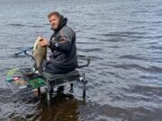 Father and son enjoy good coarse fishing in Longford