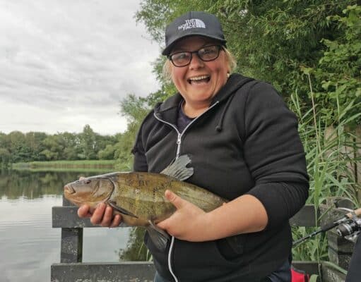 Unexpected tench hits the spot for Niall & Michelle