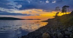 Clew Bay on the first sunset of Autumn
