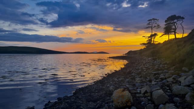 Clew Bay on the first sunset of Autumn