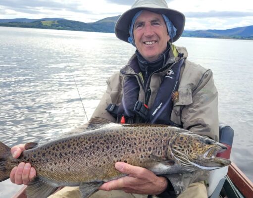 Monster trout on size 10 fly from Lough Mask