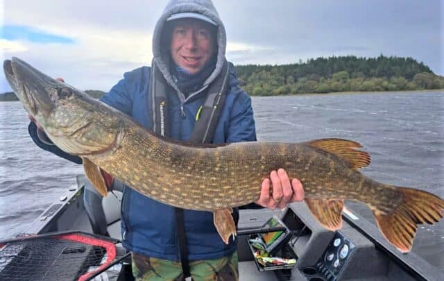 Pike fishing in Roscommon, Ireland.