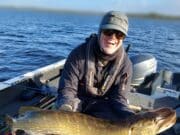 Fantastic pike flyfishing for Gerald in Boyle!