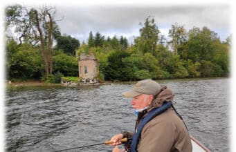 Ewan McGregor, setting a drift up in Laundry bay Lough Arrow
