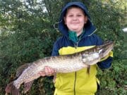 Some nice pike for Neil Byrne and his son Sam in Killashandra Sam with his great Killashandra pike