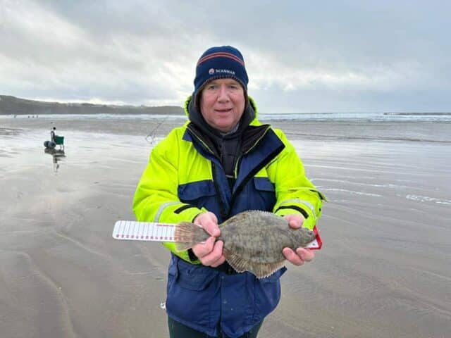 2nd zone A and best Mariners member John Cunningham with a flounder