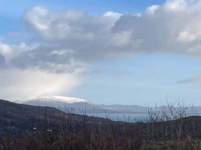 Snow on the Kerry Mountains