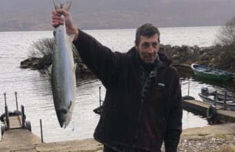 Currane off the mark, springer caught salmon