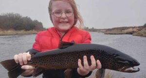 Great early season trout fishing at Screebe