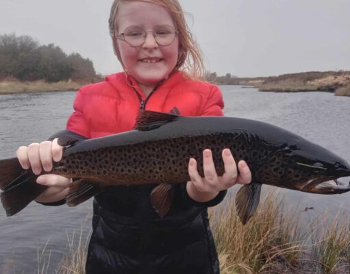 Great early season trout fishing at Screebe