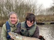 Great pike fishing for father and son from Italy at Melview Fishing Lodge!