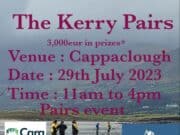 €3000 to fish for at Kerry Pairs this July Kerry Pairs