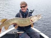 Great pike fishing on lure and fly for guests of Angling Services Ireland in Boyle