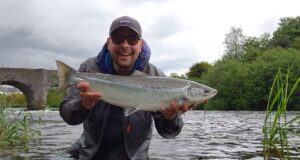 slaney salmon on a dry fly