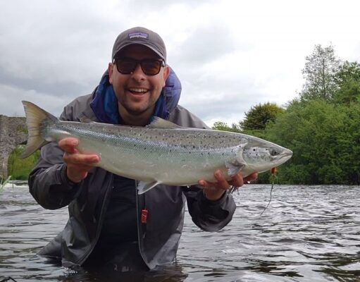 Slaney spring salmon on dry fly slaney salmon on a dry fly