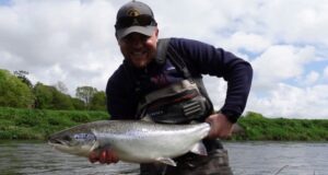David O’Hagan with a lovely Slaney springer from Ballycarney Fisheries