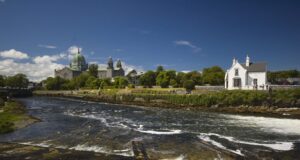 Grilse run underway in Galway before heatwave Water on a weir