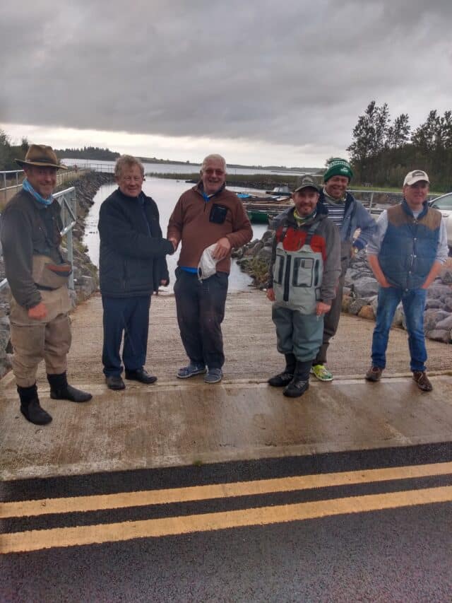 Michael McDermott, Councillor Tony Waldron invited guest presenting (Heaviest fish) winner Billy Thomas, Ronan Baggott, Mark Malone,John Gaffey