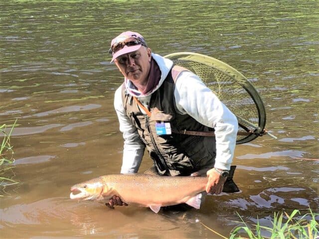 A beautiful double-figured almon caught on the River Boyne at Navan, Co. Meath, Ireland.