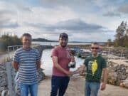 Daniel McDermott wins the Maloney/Keady Cup on Lough O’Flynn Mark Malone, Daniel McDermott winner Maloney/Keady Cup, Michael McDermott