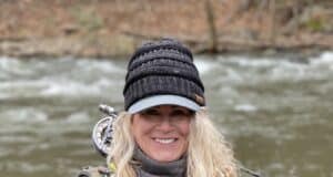 4th International Women’s Fly Fishing Day (9 September 2023) Pamela Dunlap from Hurricane, WV, USA.