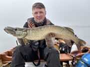 Good trout and pike taking trolled lures on Derg pike