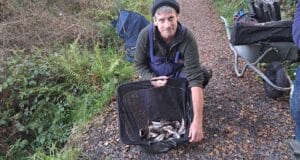 Steve starts Munster Coarse Anglers Winter League as he finished it Anthony Weir at Obriensbridge