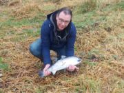 James Kenny catches first salmon of the season on the Leannan River Lennon first salmon 2024