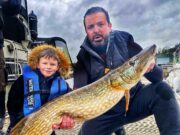 9 year old Adam catches 20lb pike at Belturbet Adam's 20lb pike from Belturbet
