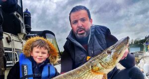 9 year old Adam catches 20lb pike at Belturbet Adam's 20lb pike from Belturbet