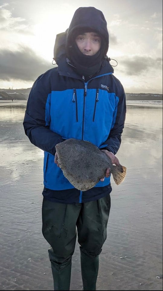 Winning overall Junior Cormac Duddy with a lovely 36cm turbot
