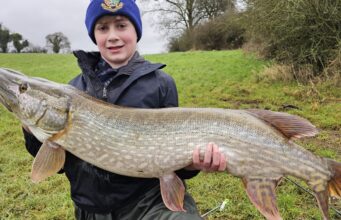 First time fish of a lifetime for junior Dublin Pike Angler
