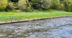 The River Boyne at Navan, Co. Meath, Ireland.