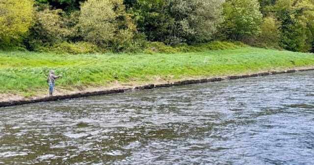 The River Boyne at Navan, Co. Meath, Ireland.