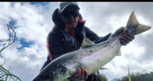Blackwater Valley Fishery gets its first salmon of the year salmon